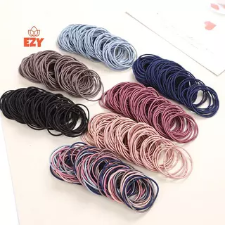 EZY 100 ชิ้นหญิงสาวยางรัดผมผูกเชือกยืดหยุ่น Hairband ผู้ถือผมหางม้า s Scrunchies ใหม่