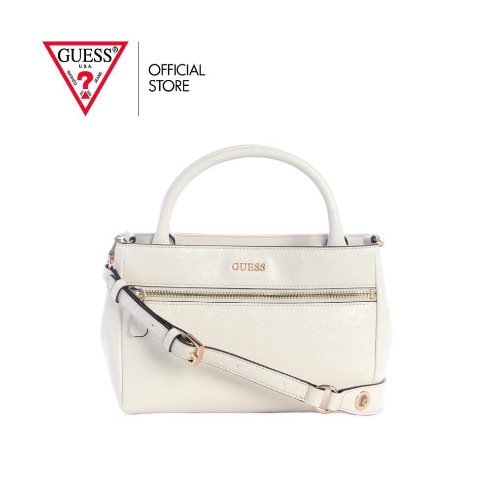 GUESS กระเป๋า รุ่น TG992976 JUSTINE MINI SATCHEL สีขาว