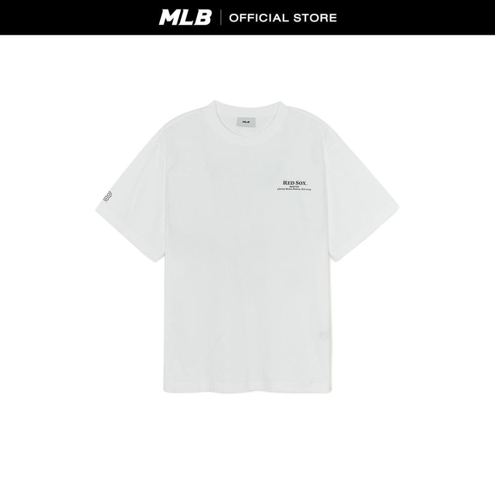 MLB เสื้อยืด ยูนิเซ็กส์ Gradation Big Lux Over Fit T-Shirts รุ่น 3ATSN0254 43WHS สีขาวออฟไวท์