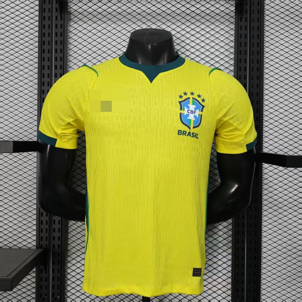 ⚽ คำแนะนำยอดนิยม Player edition 2627 World Cup Brazil team home เสื้อยืดแขนสั้นฟุตบอลคุณภาพสูง XS-5XL