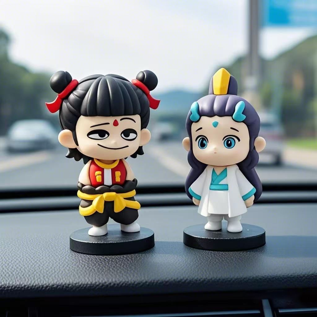 ร้อนขาย Nezha Aobing เครื่องประดับรถ Nezha 2 Aobing รถตกแต่งภายในเครื่องประดับรูปรถเครื่องประดับขนาด