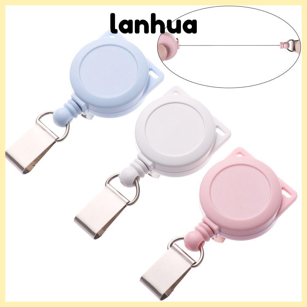 LANHUA 1 ชิ้นพยาบาล ID ชื่อการ์ด Retractable คุณภาพสูง Anti-Lost คลิป Key แหวน
