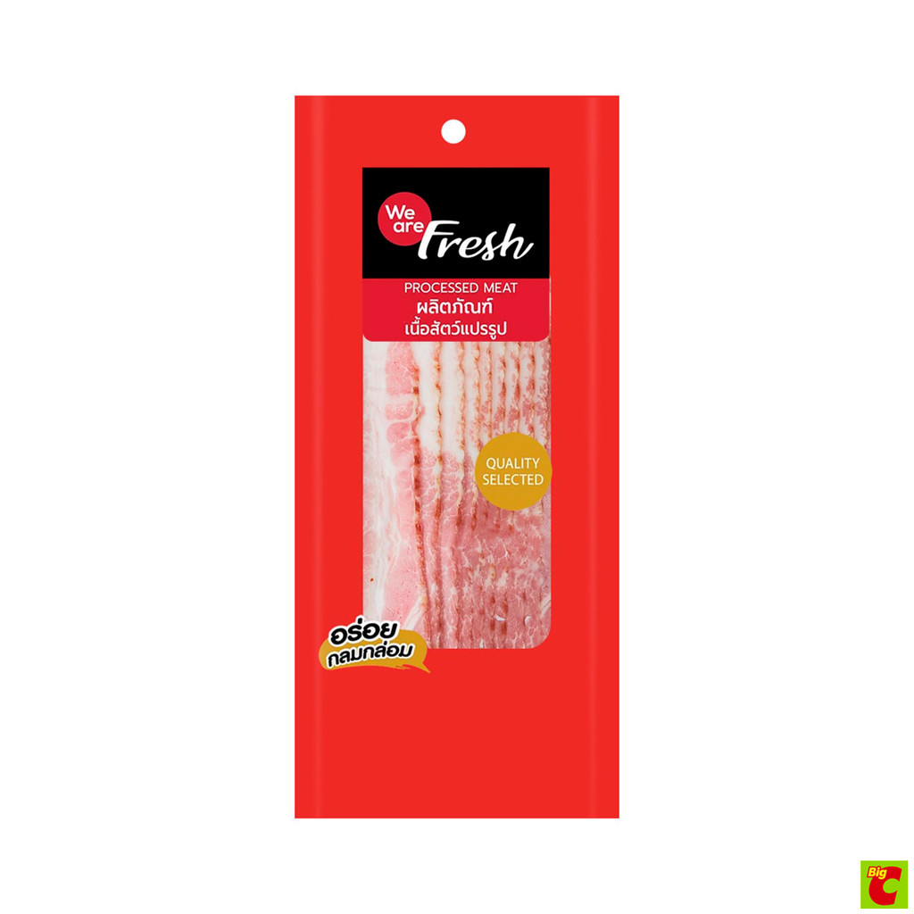 วี อาร์ เฟร็ช เบคอนหมู ขนาด 250 กรัม
