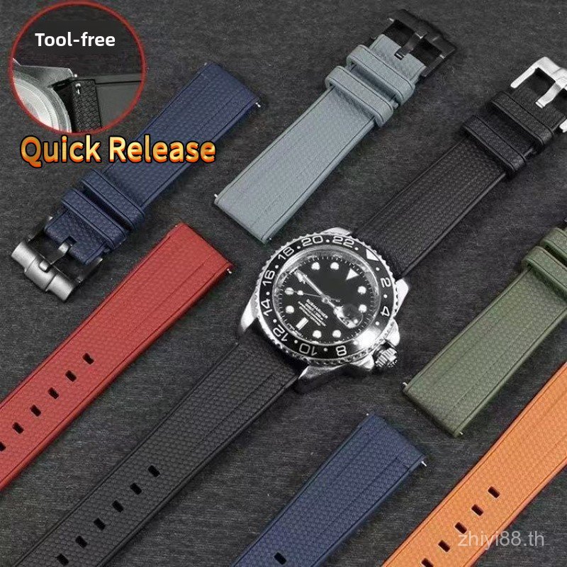 20 มม.22 มม.Quick Release สายนาฬิกาซิลิโคนสําหรับ Omg Collaboration Moonwatch Speedmaster Series นาฬิกากันน้ําสร้อยข้อมือสําหรับผู้ชายผู้หญิง
