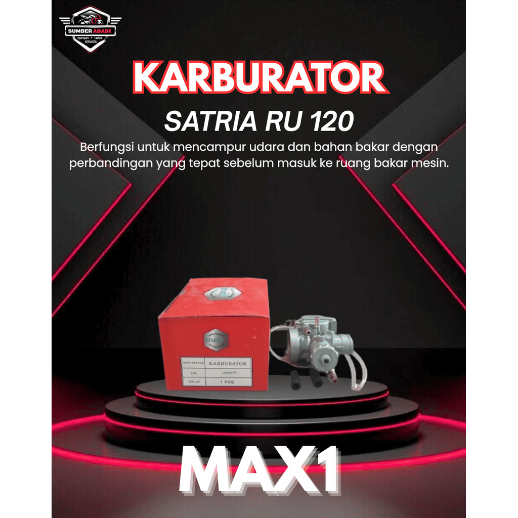 Max1 คาร์บูเรเตอร์ Satria RU 120