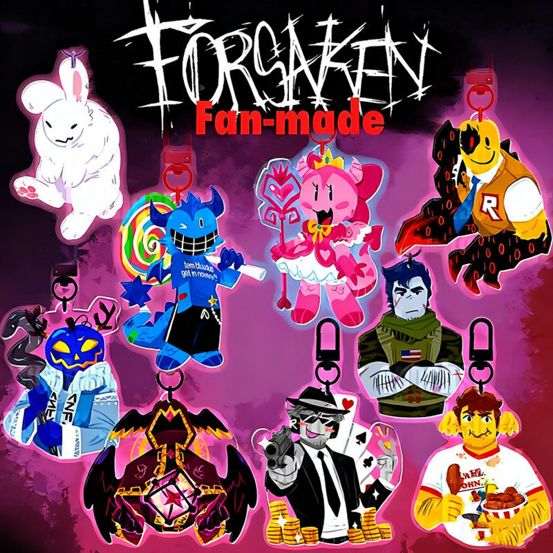 พวงกุญแจอะคริลิค Forsaken | Bluud, Pr3tty princess, John Doe, Chance, Guest 1337, Shedletsky, Taph, 