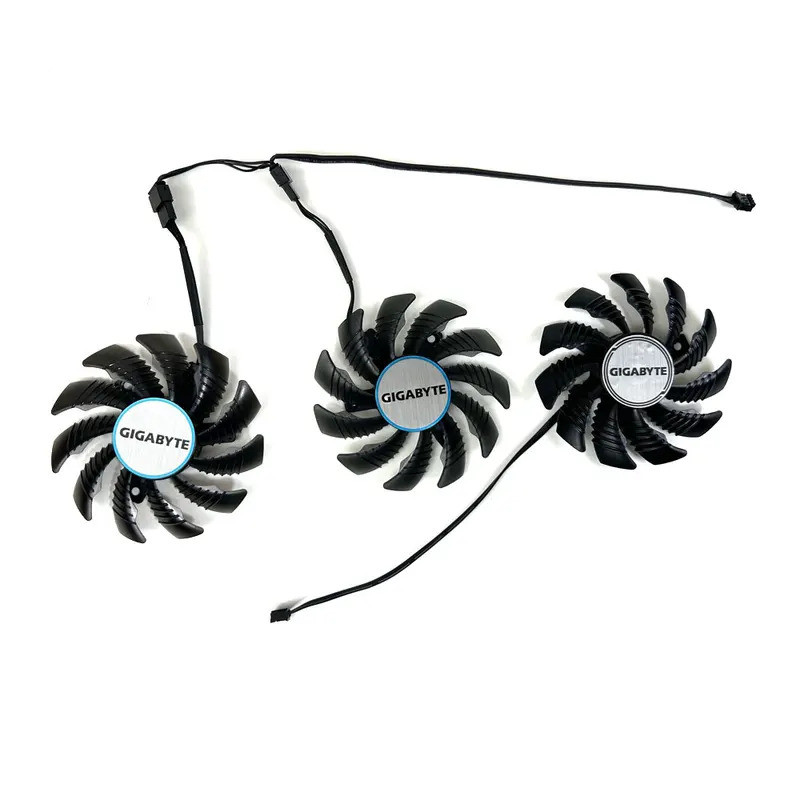 คูลลิ่งที128010SU RTX3060 3060Ti พัดลมกราฟิกสําหรับ GIGABYTE GeForce RTX 3060 RTX 3060 Ti Vision OC 