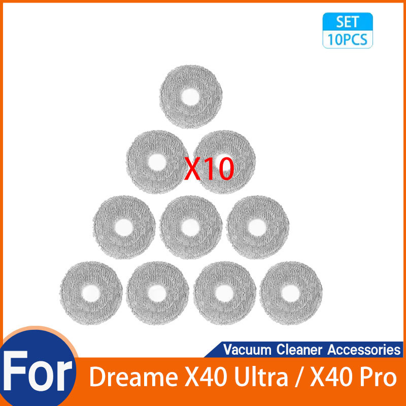 สําหรับอะไหล่ผ้าม็อบ Dreame X40 Ultra / X40 Pro (10 ชิ้น)