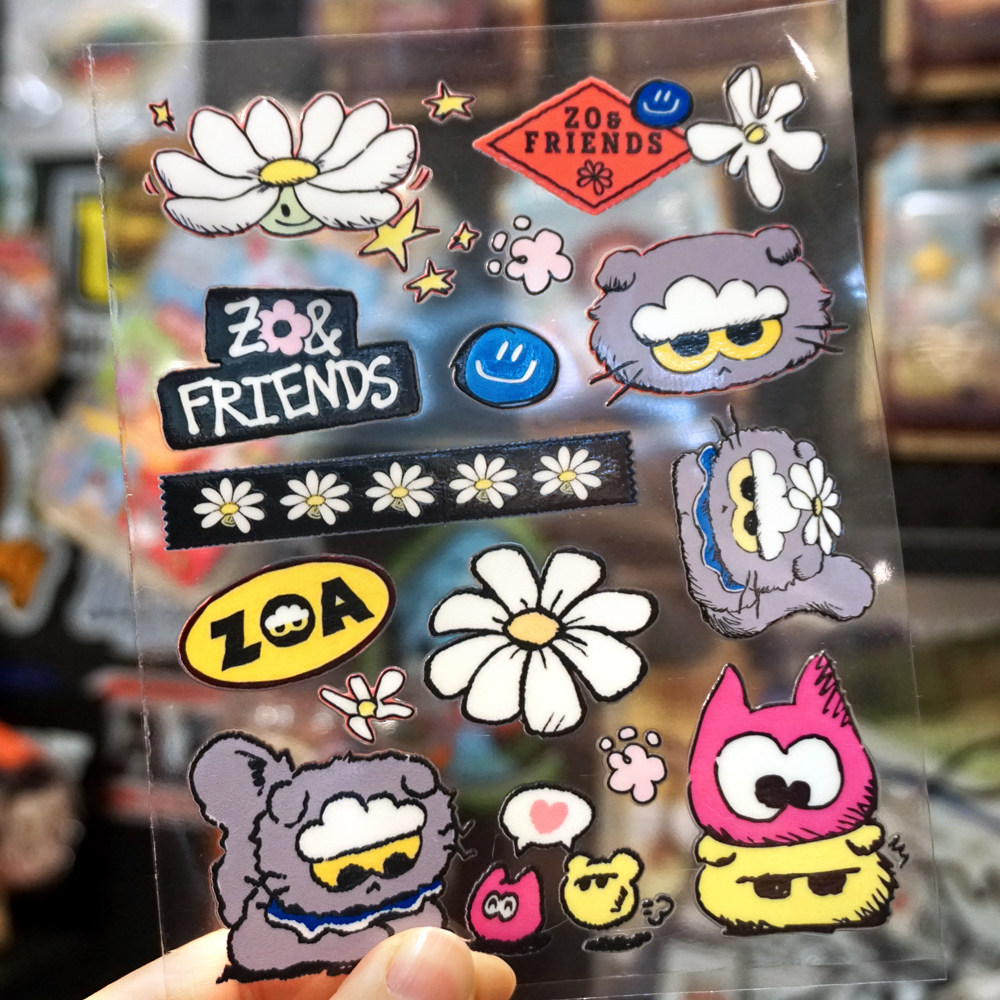 G-DRAGON ZOA Cat UV DTF สติ๊กเกอร์กันน้ํา Transfer Decal รูปที่ 6