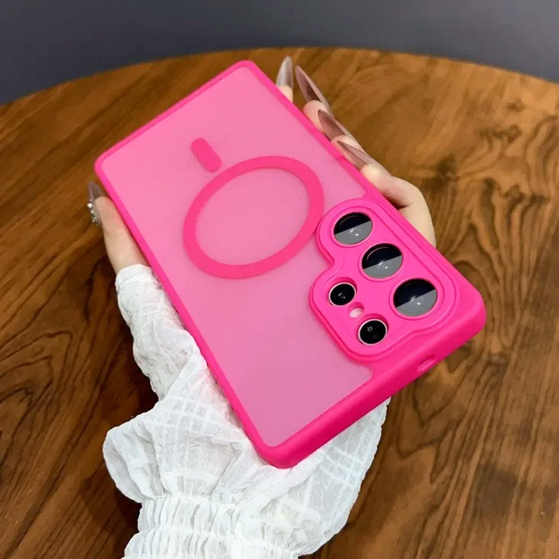 SAMSUNG หรูหราโปร่งแสงเคสโทรศัพท์แม่เหล็กสําหรับSamsung A37 A57 A17 A16 A36 A56 A26 S24 S25 FE S26 Plus S23 Ultra 5Gฝาครอบ