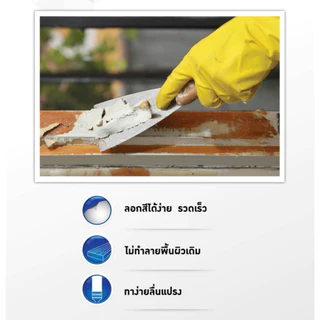 Beger Unisoft 9119 เบเยอร์ ยูนีซ็อฟ 9119 น้ำยาลอกสี ลอกสีง่าย ไม่เปลืองแรงขัด ไม่ทำลายพื้นผิว