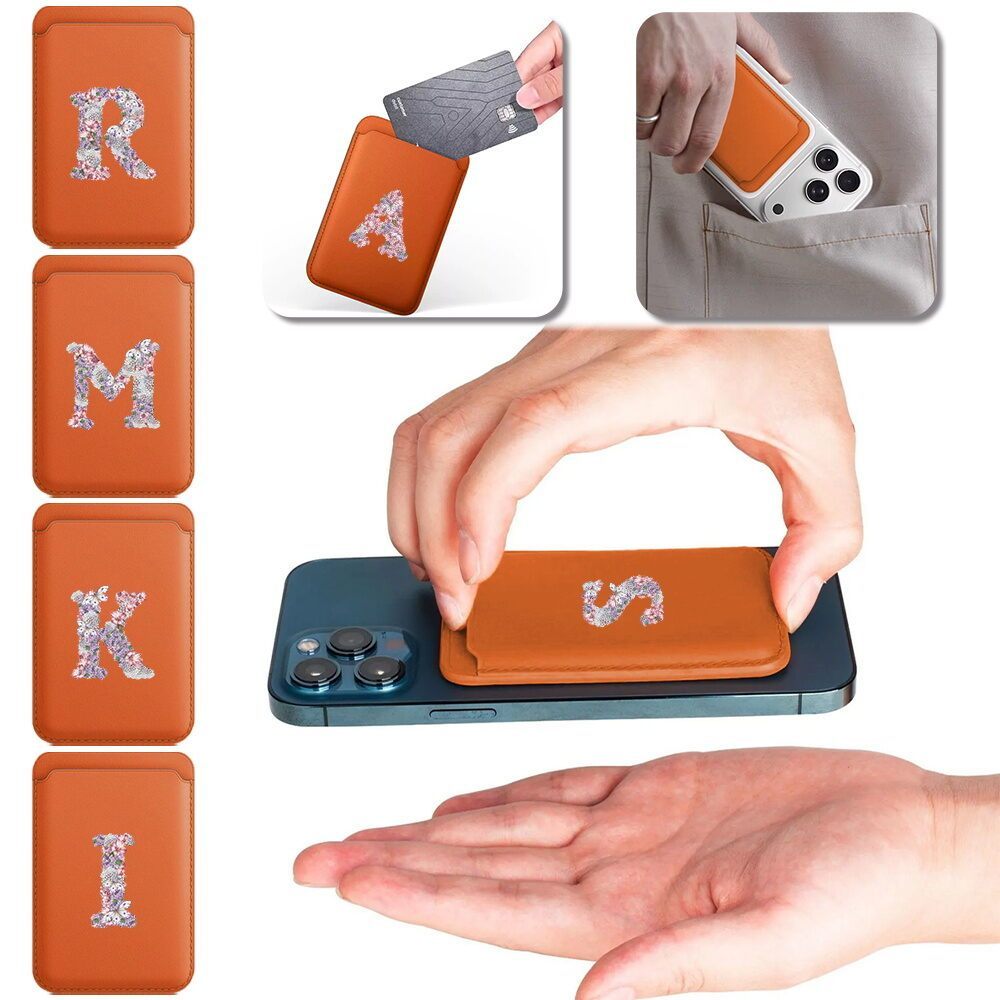 กระเป๋าสตางค์หนัง ใส่บัตรได้ เป็นแม่เหล็ก ใช้สำหรับ Magnetic Card Holder Wallet กระเป๋าติดโทรศัพท์ใส่บัตร