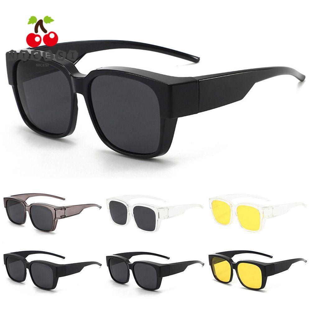 NICESI Fit Over Glasses แว่นตากันแดดผู้หญิงผู้ชายแว่นตากันแดดที่สามารถสวมใส่ทับแว่นตาอื่นๆห่อรอบ