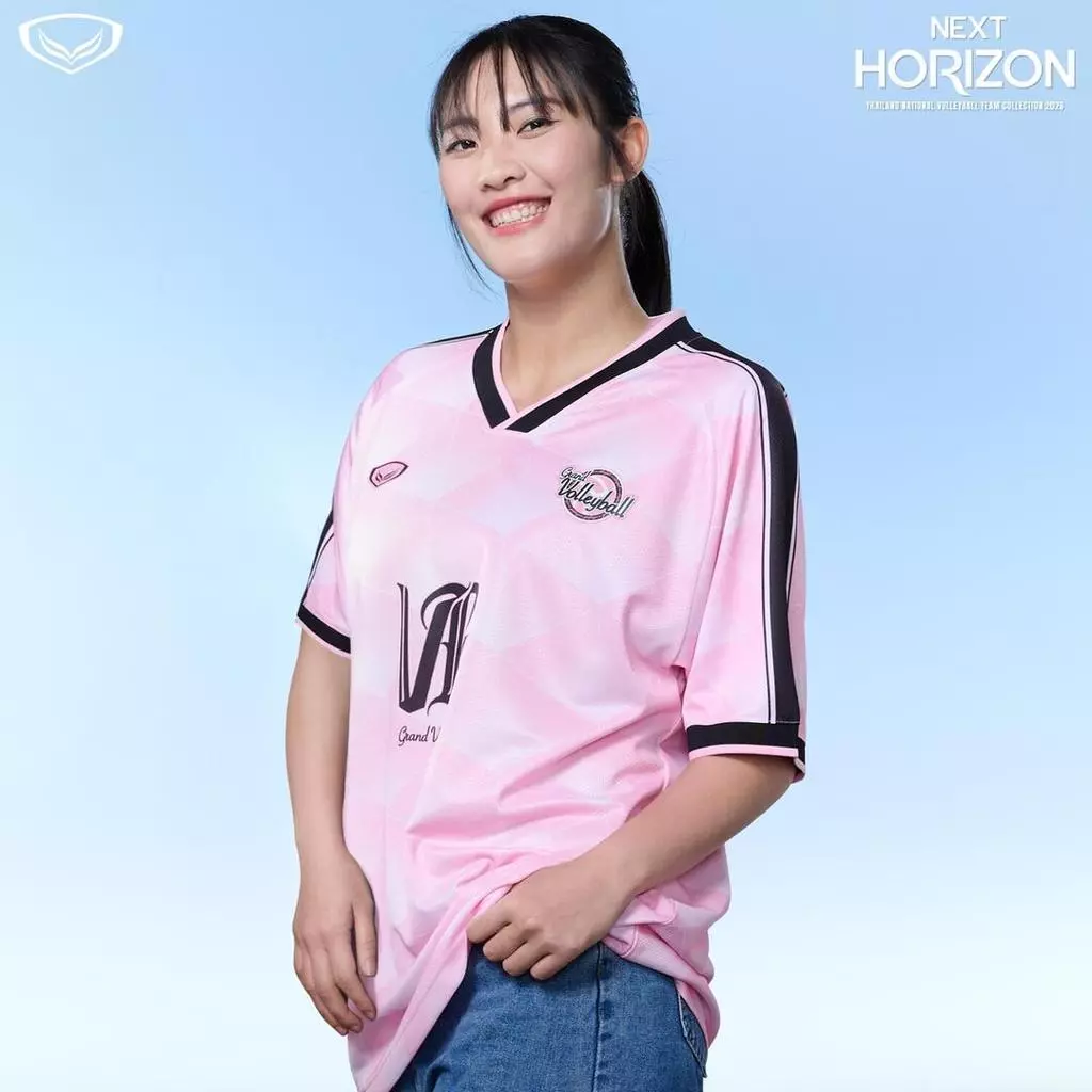 GRAND SPORT เสื้อลำลองวอลเลย์บอลพิมพ์ลาย Grand Volleyball VL 2026 รหัส : 023233