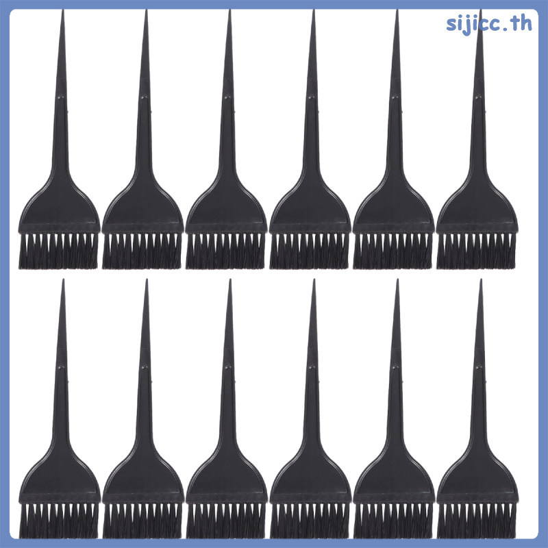 12 ชิ้น Handle Hair Dye & สีแปรงย้อมสี Hair Tint Applicator sijicc