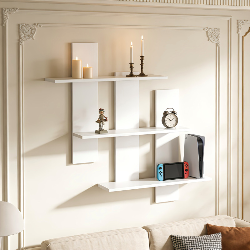 ชั้นวางของติดผนัง ชั้นวางติดผนัง ติดตั้งง่าย ประหยัดพื้นที่ Wall Shelf สวยหรู โชว์ตุ๊กตา ฟิกเกอร์ ของสะสม ของตกแต่งบ้าน