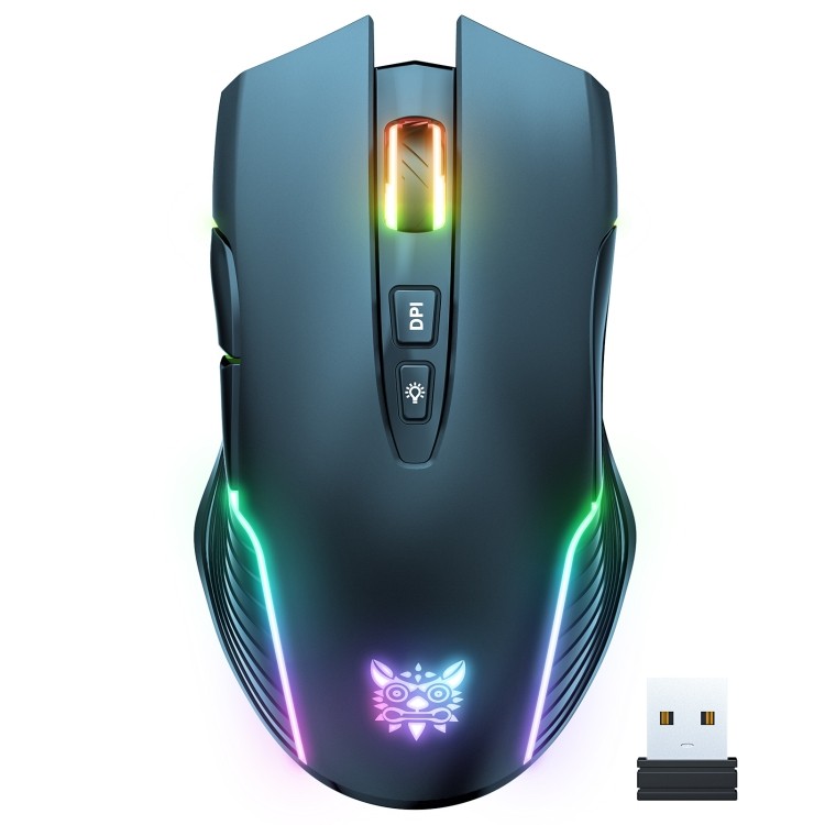 โรงงานโดยตรง ONIKUMA CW905 2.4G RGB Lighting เมาส์ไร้สาย CW905 เมาส์ไร้สาย (สีดํา)/CW905 เมาส์ไร้สาย