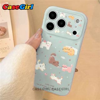 [💟คัดสรรพิเศษ] สำหรับ iPhone 15 17 16 13 11 12 14 Pro Max 15 14 16 Plus รุ่นใหม่ ลายแมวการ์ตูนน่ารักมาก เคสกันกระแทก
