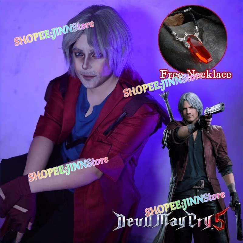 -JINN-DEVIL MAY CRY DANTE คอสเพลย์เครื่องแต่งกาย DMC5 TONY REDGRAVE คอสเพลย์เครื่องแต่งกายอะนิเมะเสื