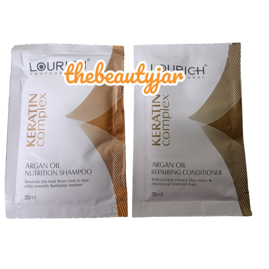 Lourich keratin complex argan oil แชมพูและครีมนวด 20mL