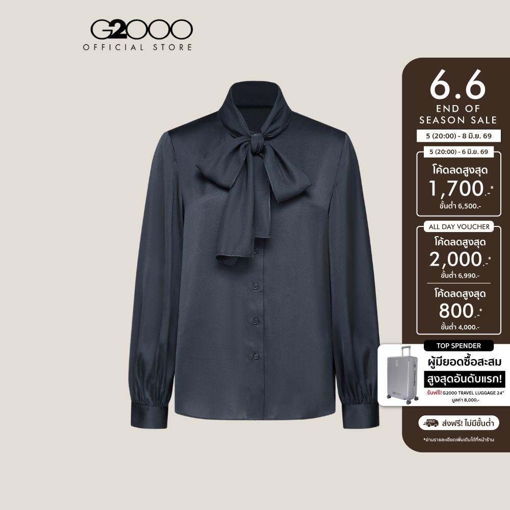 G2000 เสื้อเบลาส์สำหรับผู้หญิง Regular Fit ทรง Regular Fit รุ่น 5124105179 สีกรมท่า