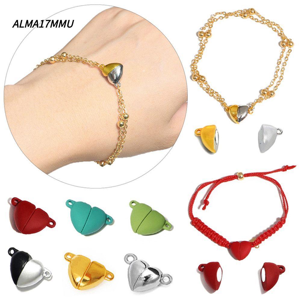 ALMA17MMU 20 ชิ้น(10 ชุด) เชื่อมต่อ Clasps สร้อยคอลูกปัดเครื่องประดับผลการค้นหา End Caps หัวเข็มขัดแ