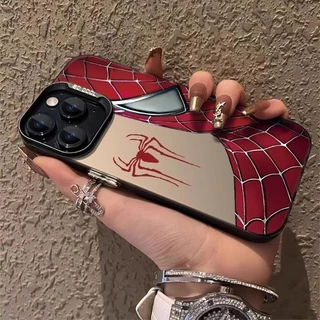 Spider-Man สําหรับ iPhone 16 15 14 Pro Max 12 13 Mini 11Pro XS XR 7 8 Plus SE ป้องกันหน้าจอปลอกกันกระแทก
