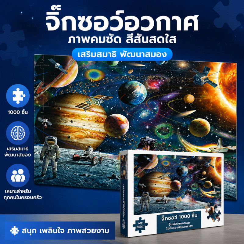 COD จิ๊กซอว์ 1000 ชิ้น ของเล่นฝึกสมาธิ สำหรับเด็กและผู้ใหญ่ ตัวต่อจิ๊กซอว์ปริศนา