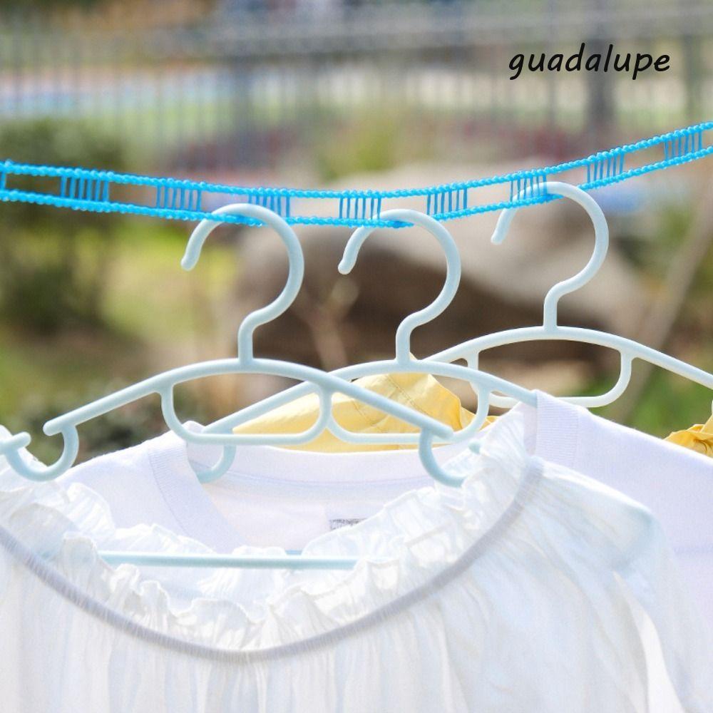 GUADALUPE1 Travel Clothesline, 5 M/8 M/10 M Antiskid Washing Line, แขวนเสื้อผ้ากันลมน้ําหนักเบาแบบพก
