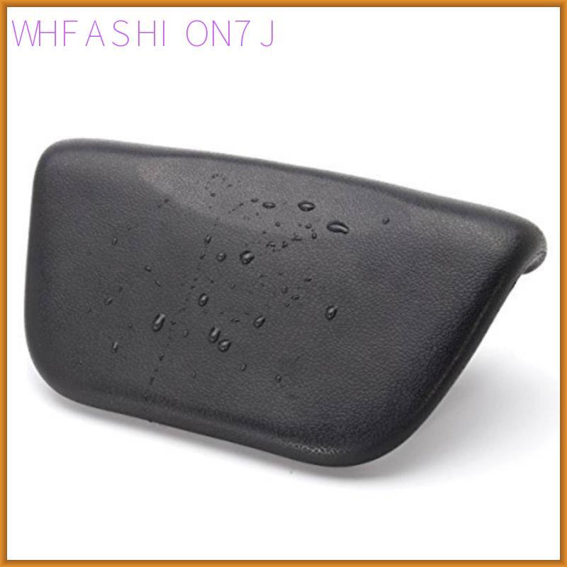 [whfashion7j] หมอนอาบน้ํากันน้ํา PU รองรับ Ergonomic Spa เบาะรองศีรษะพร้อมถ้วยดูดสําหรับอ่างอาบน้ํา 