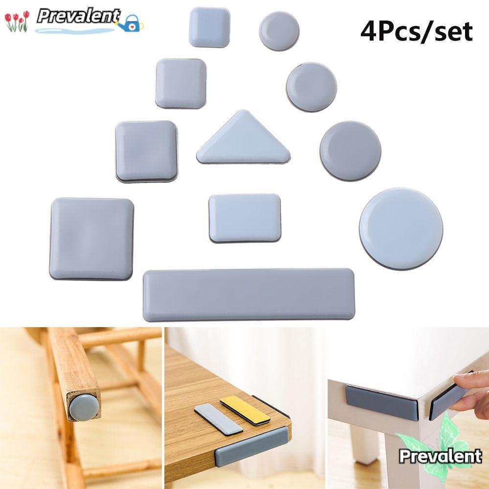 PREVALENT 4 ชิ้นเฟอร์นิเจอร์ขา Slider Pads Easy Move โต๊ะโซฟาสวมใส่ Self-resisting Soft Home Anti Noisy
