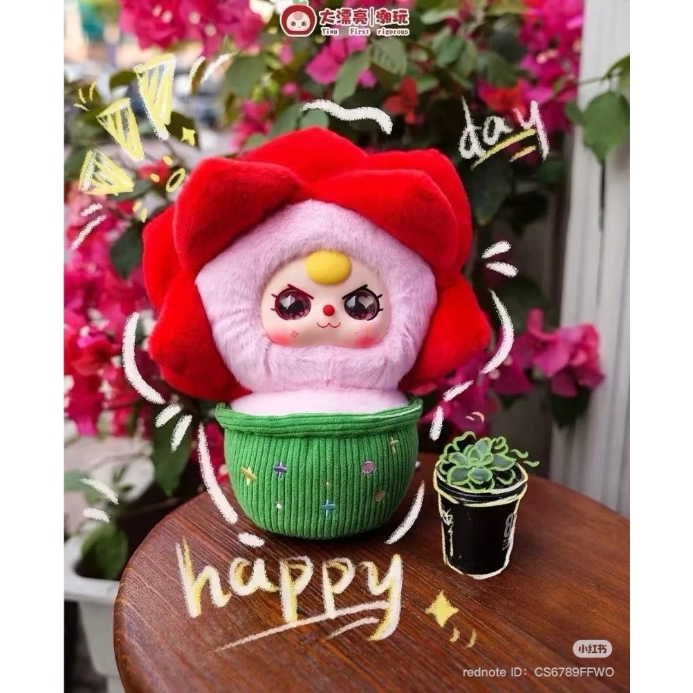 พร้อมส่ง  Baby Three กระถางดอกไม้🌸แบบสุ่ม