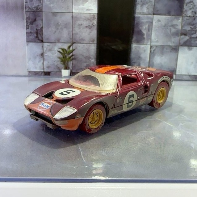 AW+Bay Autoworld Ford GT40 Bay Oil Muddy NO. 6 Burgundy Hidden auto+world+aw+Gulf+Oil+Ford+GT40+MKI+