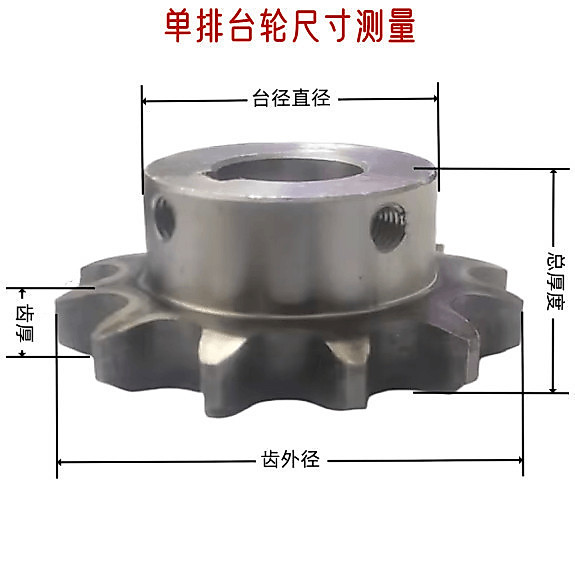 4แถวเดียวล้อ08Bอุตสาหกรรมเฟืองหลุมสําเร็จรูปเกียร์9ฟัน-25ความถี่สูงQuenching Keywayสกรูด้านบนSATAU Q