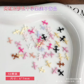 สีลูกกวาดข้ามอุปกรณ์แต่งเล็บเพชรเรซินที่มีสีสันข้ามพรมแดนร้อนขายเคสโทรศัพท์สติ๊กเกอร์ตกแต่งสวมใส่อุปกรณ์เล็บ