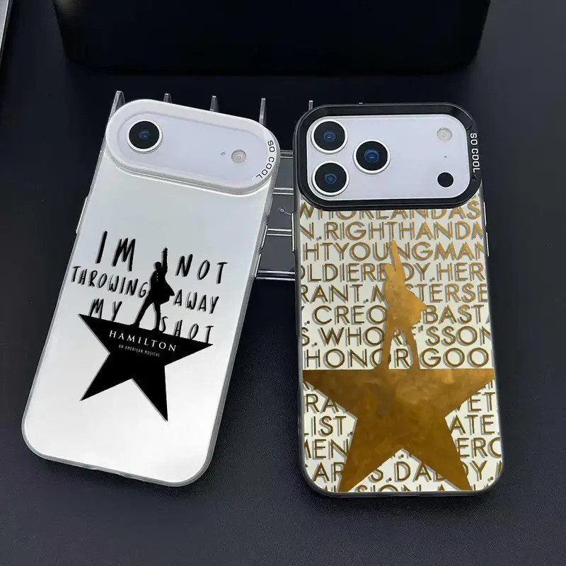Hamilton Musical Lyrics เคสโทรศัพท์สําหรับ iPhone 17 16 15 14 13 12 11 Pro Max Air Matte เลเซอร์ Aur