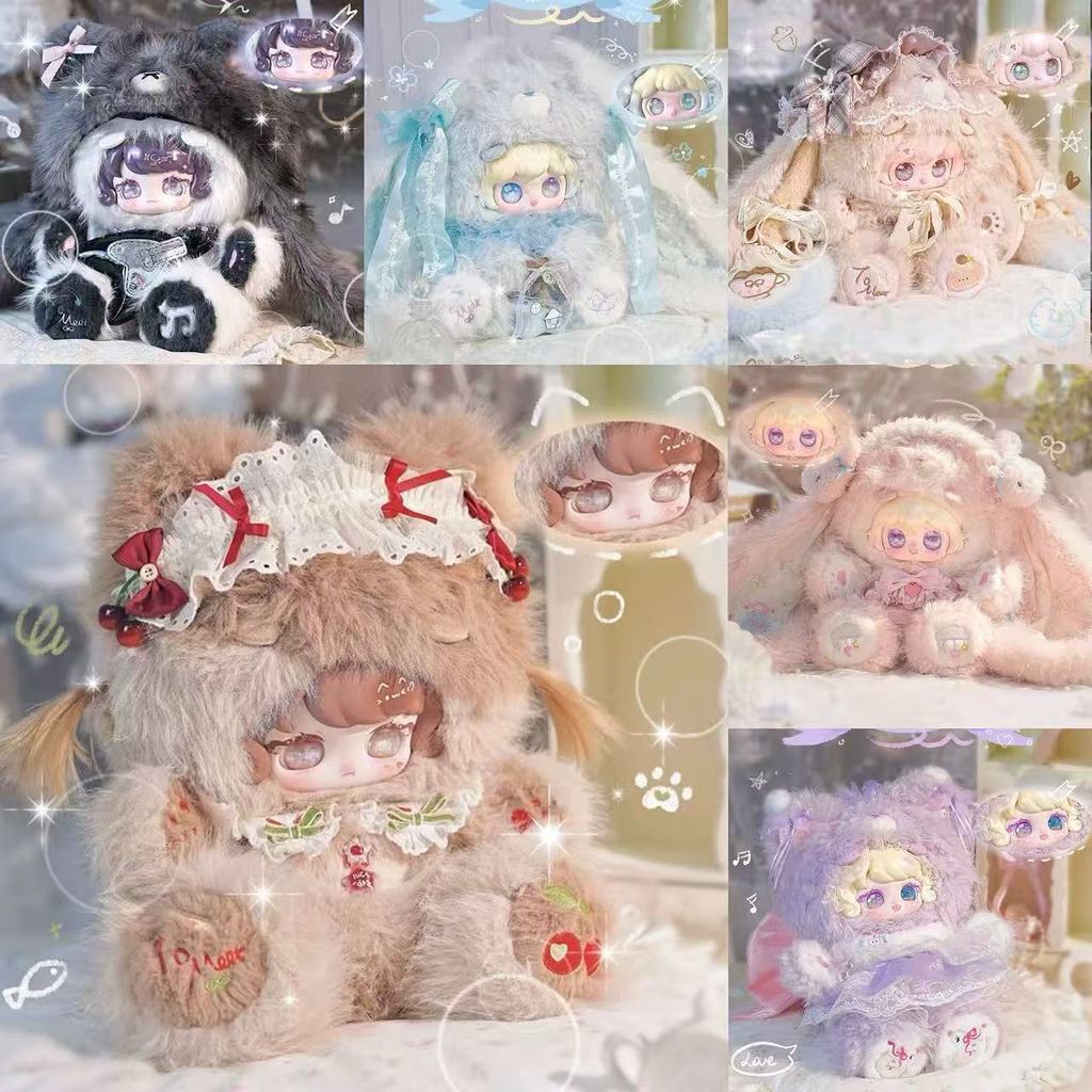 ของแท้ทาสีดัก Mi Hug Abebe Big Body Plush Mystery กล่องรูปตุ๊กตาน่ารักแขวนเครื่องประดับตุ๊กตาตุ๊กตา