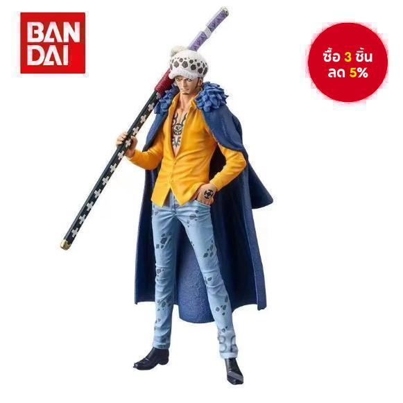 Bandai Hot 16ซม. อะนิเมะวันพีซ ฟิกเกอร์ลูฟี่ ลอว์ ฟิกูรีน โมเดลรูปปั้นพีวีซี ตกแต่งเดสก์ท็อป ฟิกเกอร์แอคชั่น ของเล่นเด็ก ของขวัญ