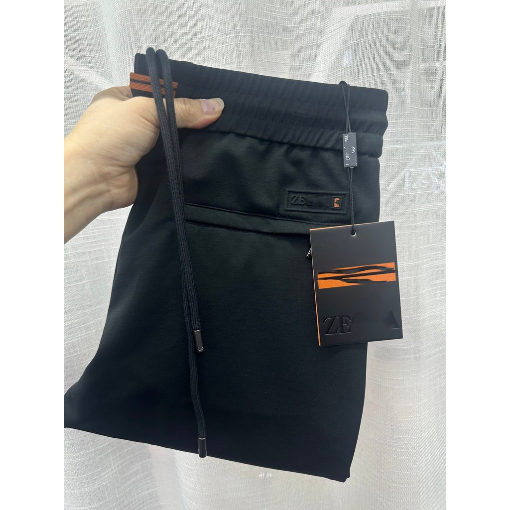 G1CZ Zegna Casual pants, new spring/summer solid color men's thin elastic waist drawstring pants