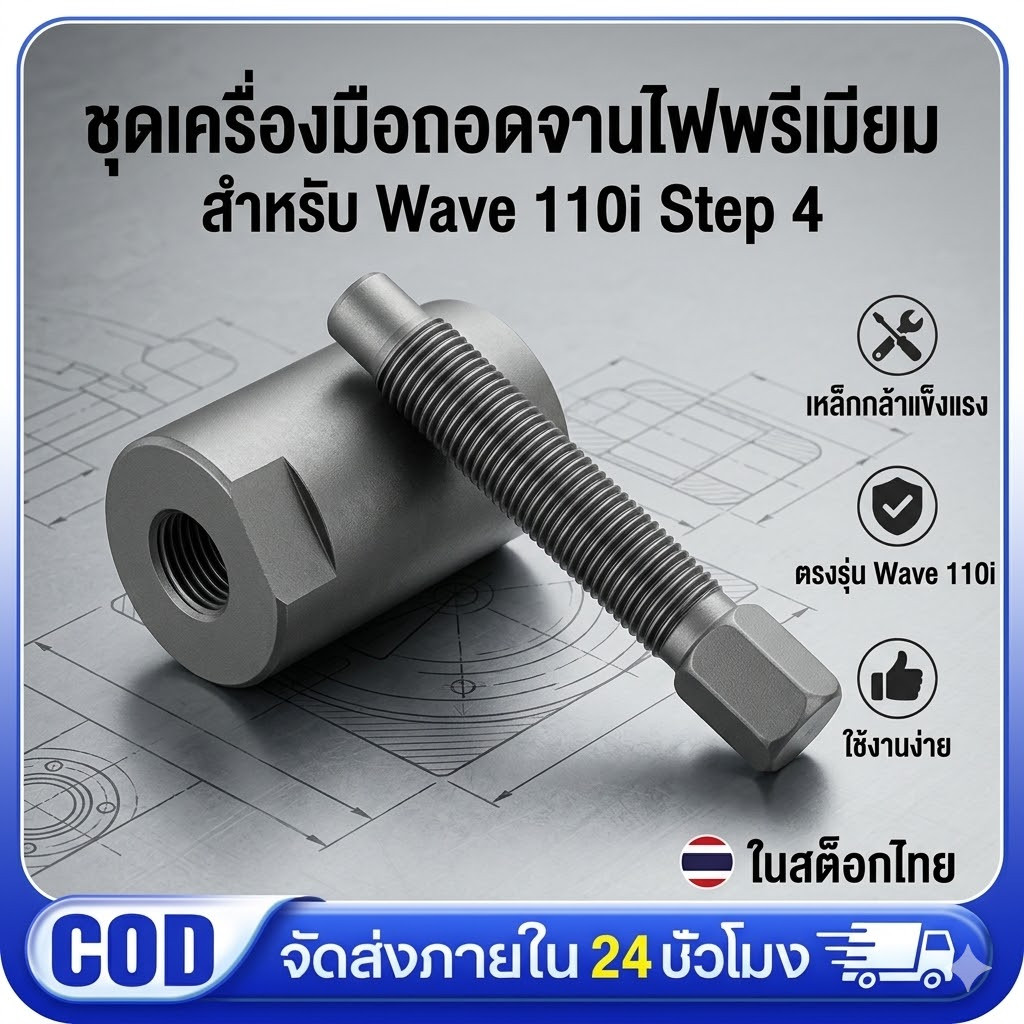 ดูดจานไฟ เวฟ110ไอสเตป4ขึเนไป เวฟ125ไฟเลี้ยวบังลมเคอา โซนิค วิกเตอร์ msx เป็นต้นเกลียวหยาบ
