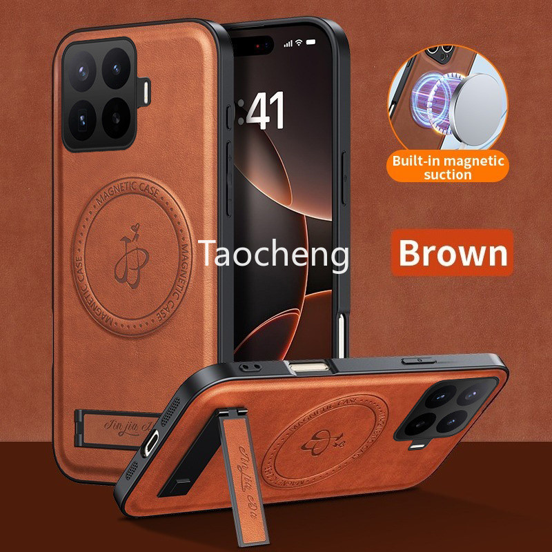 เคสโทรศัพท์สําหรับ Xiaomi 17T 17 T Pro 17TPro 5G 2026 หนังขาตั้งแม่เหล็กกันกระแทกรองรับการชาร์จฝาหลัง