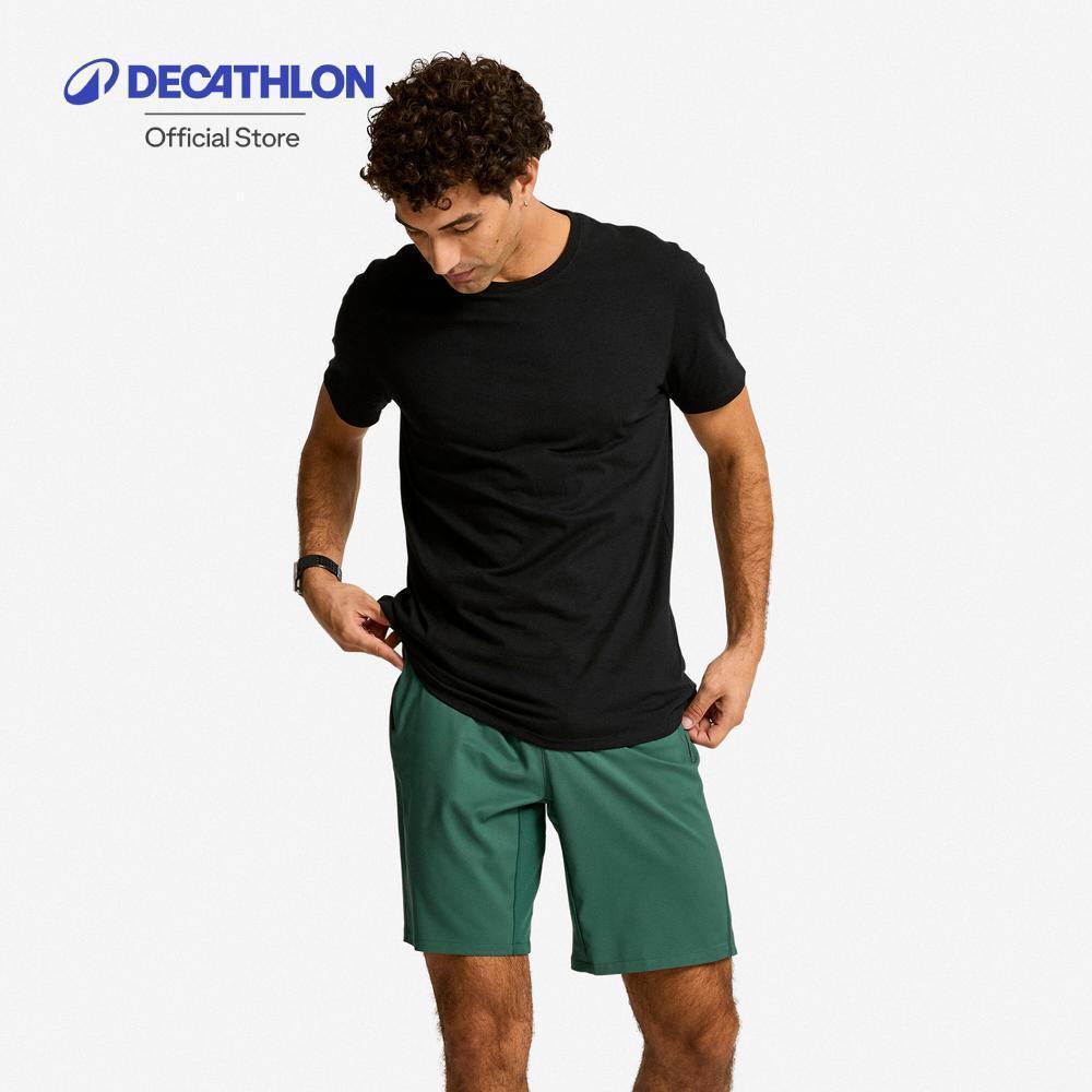 Decathlon Men'S Fitness T-Shirt Sportee เสื้อยืดฟิตเนสสำหรับผู้ชาย รุ่น Sportee 100 - Black