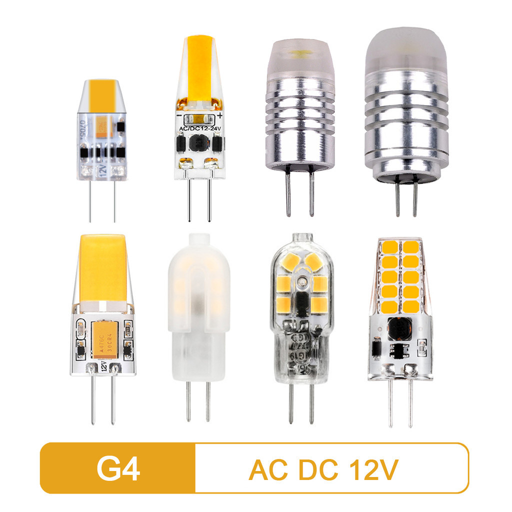LED MINI G4 AC/DC 12V Low power 1.2W 1.4W 2W 3W high light efficiency strobe free for crystal kitche