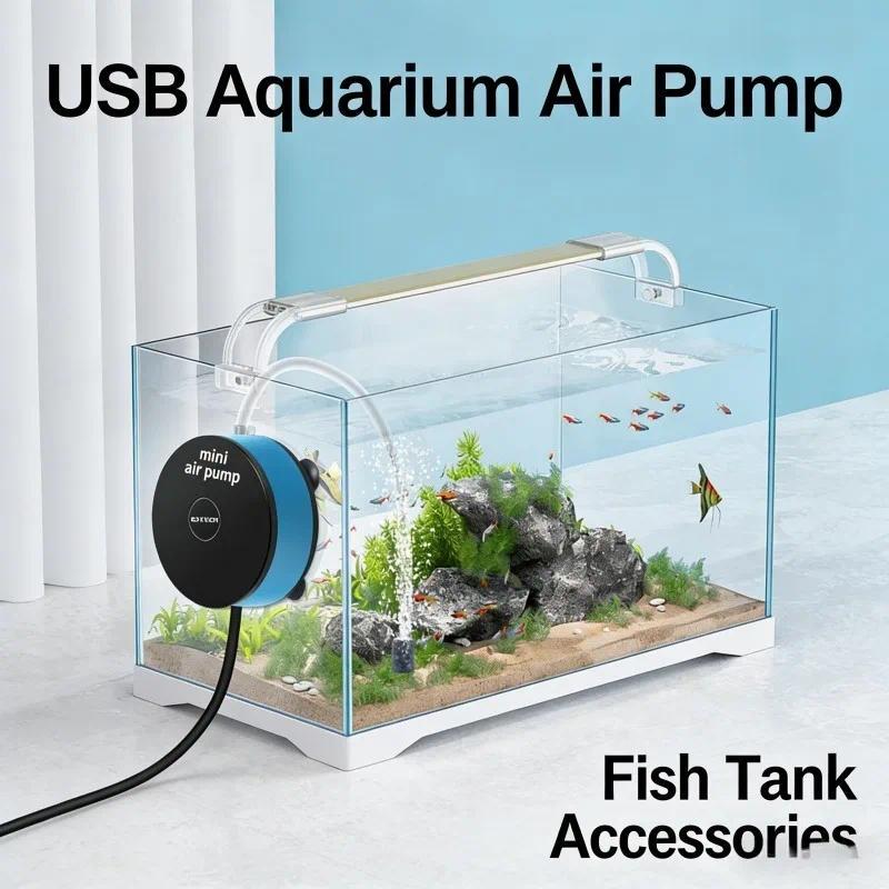 USB DC Low Pressure Aquarium Oxygen Air Pump Small Oxygenating Pump Oxygen Feeder Air Compressor Fis