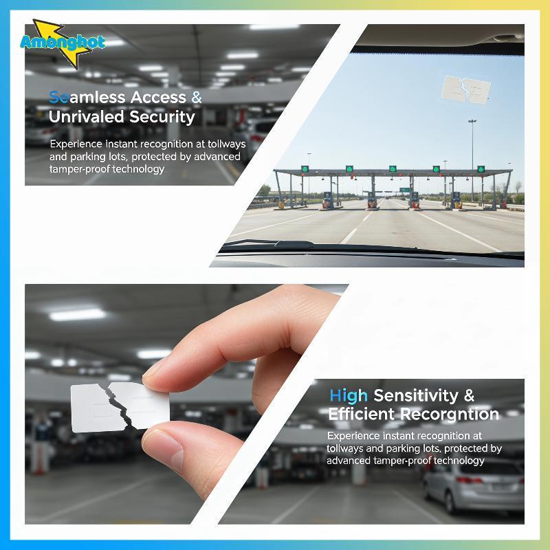Amonghot> UHF RFID Tag Stier 860-960MHZ สําหรับกระจกรถยนต์ความไวสูง Anti Tear Label สําหรับการจัดการ