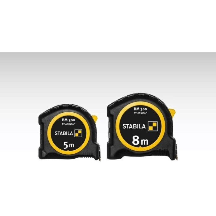 เยอรมนี STABILA BM100/BM300 เทปวัดดูดซับแรงกระแทกเมตริกนิ้ว 5m 8m เทปวัด