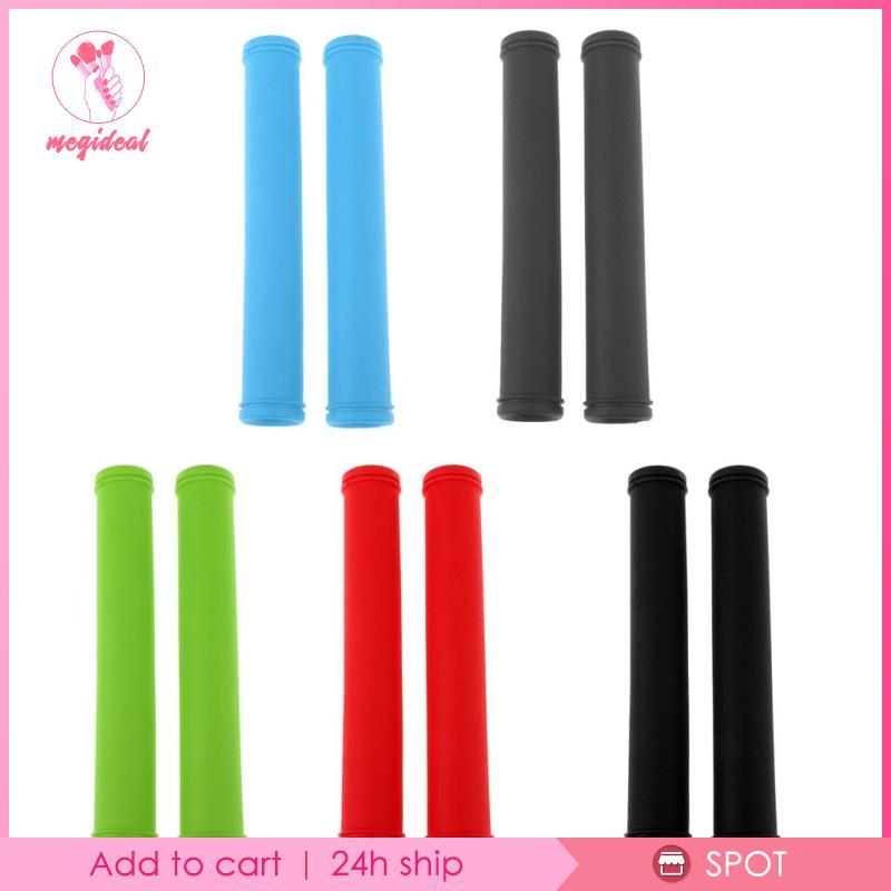 [MEGIDEAL] ปลอกแฮนด์จักรยาน (170 มม.), ปลอกแฮนด์ยางสําหรับปั่นจักรยานจักรยานเสือภูเขา BMX Road (1 คู่) - หลายสี