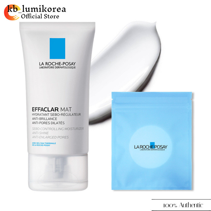 La Roche-Posay Effaclar MAT Sevo Controlling Moisturizer + สําลีแผ่น 30 แผ่น 40ml,