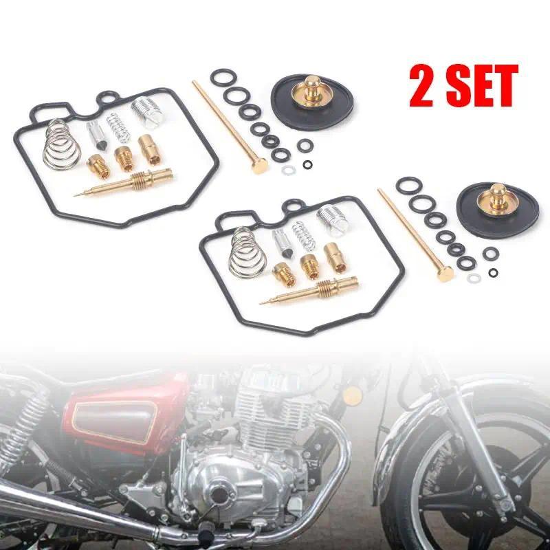RA 2 sets MRAorcycle Carburetor Carb Rebuild Repair Spare Kits For Honda CM400 CM400T CM400C CM400E 
