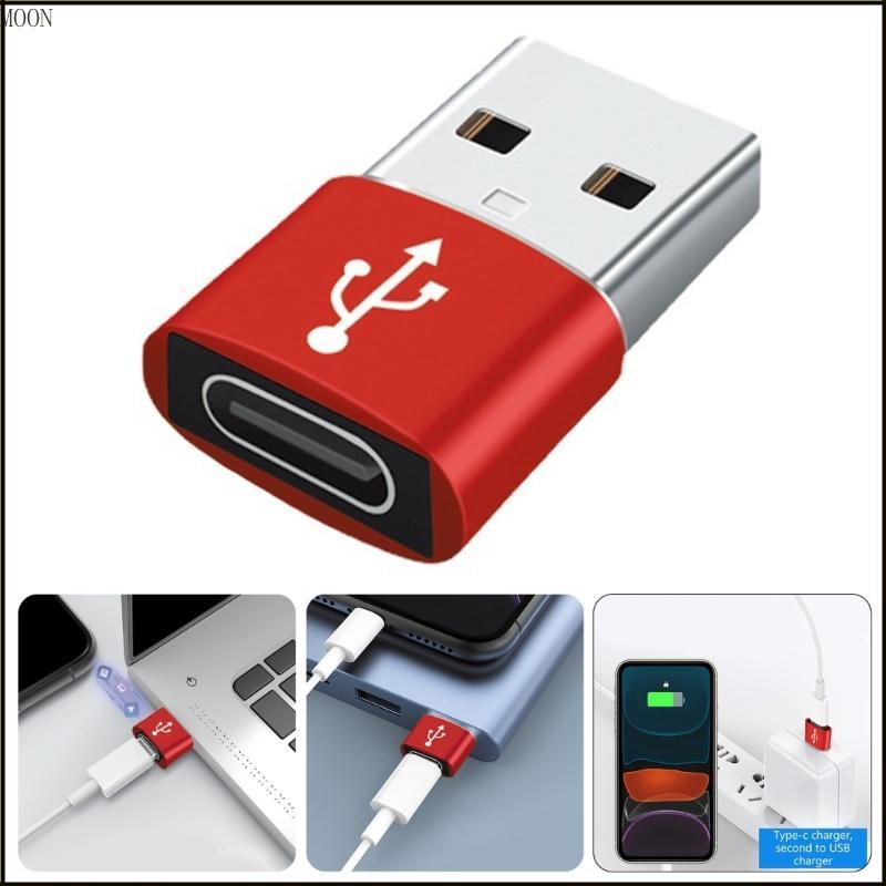 MOON USB C ถึง USB 3 0 ตัวแปลงหญิงอะแดปเตอร์ OTG 5Gbps การถ่ายโอนข้อมูลความเร็วอย่างรวดเร็วอลูมิเนียมสร้างสําหรับการใช้งานแบบขยาย